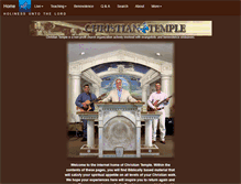 Tablet Screenshot of christiantempleonline.org